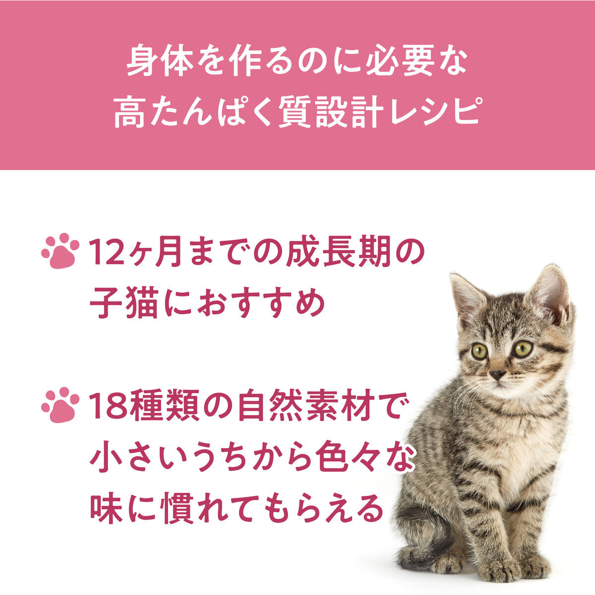 【おためしセット】Catit Recipes KITTEN 子猫用 生後12ヶ月まで （30g×5袋）