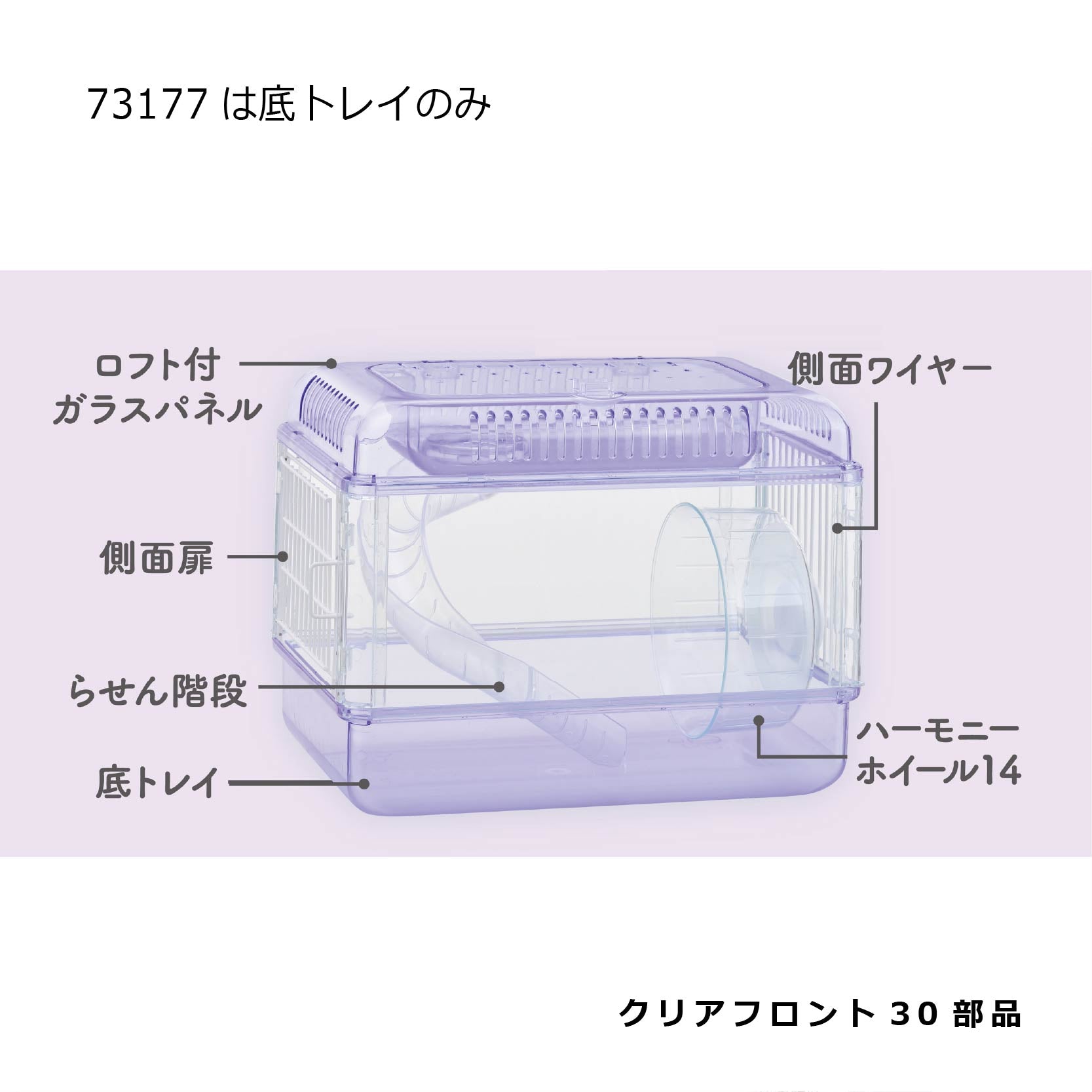 底トレイラベンダー(クリアフロント30)#73177