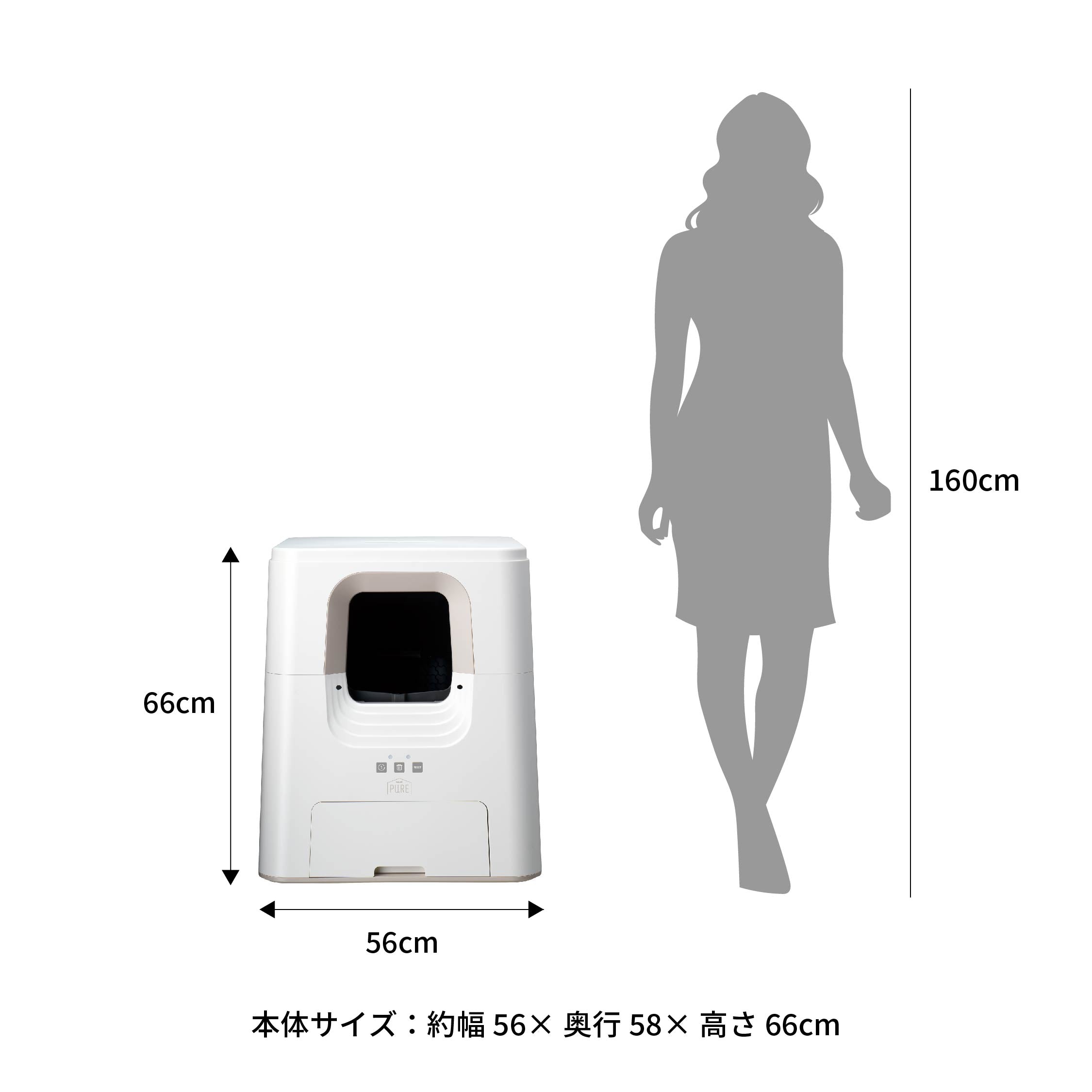 ＜月額2,750円で新品をお試し！＞PURE CAT AUTO TOILET 猫用 全自動トイレ レンタルプラン